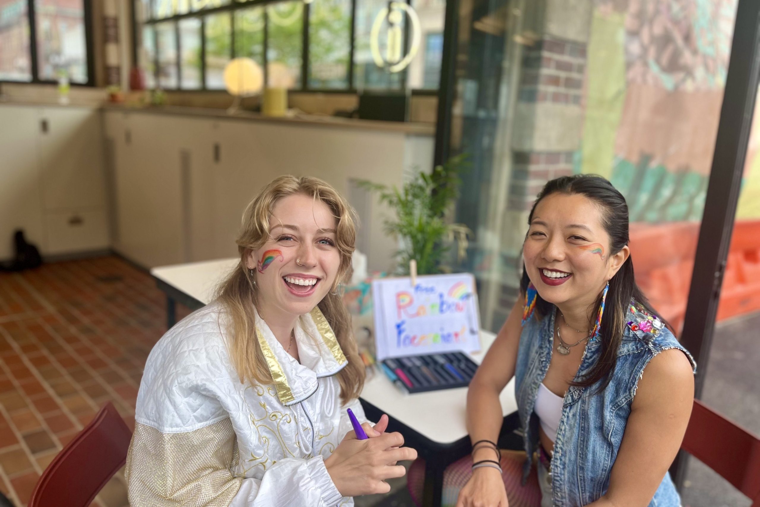 Face painting for Pride